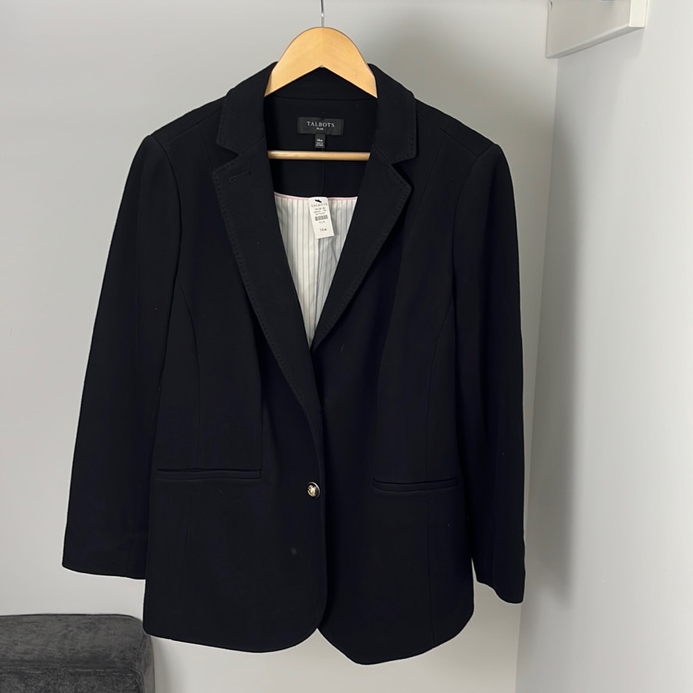 Talbots Black Blazer - Size 14W